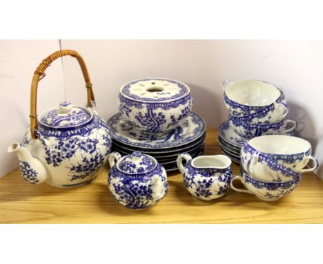 A Japanese fine porcelian tea set.