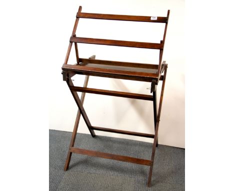 A pine folding artist's easel.