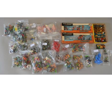 Good quantity of Britains loose figures together with 2 Britains sets and some loose vintage Marx figures.