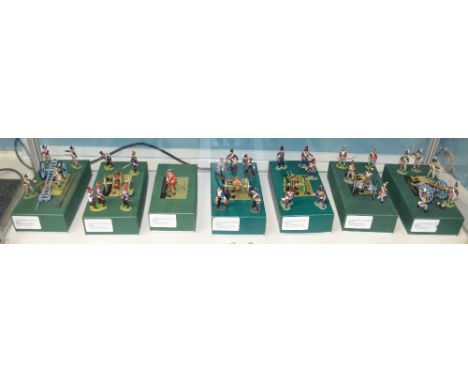 Seven Frontline Figures model soldiers, all boxed and overall G-VG (7)