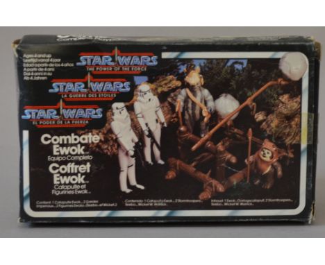 Scarce Palitoy/General Mills Star Wars Power of the Force vintage Ewok Combat complete play pack, Tri-logo, 1984 issue, compl