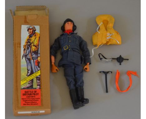 A Palitoy 1964 Action Man Battle of Britain doll, with accessories, not original box.
