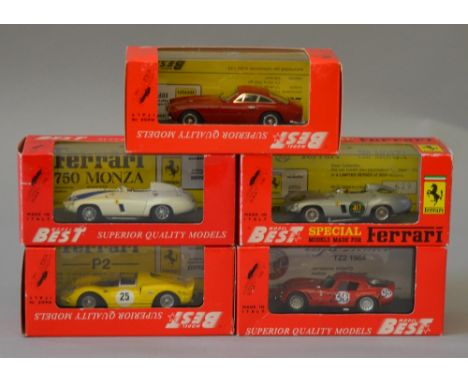 5 Best Model diecast cars including Ferrari and Alfa Romeo examples, some with certificates.