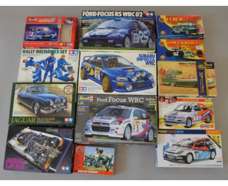 30 x Model kits. Aircraft/Cars/Ships various scales. Mostly unmade, contents unchecked.