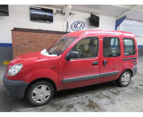 Make &amp; Model: Renault Kangoo AuthentiqueDate of Reg: AU06 FZYColour: Redcc: 1149MoT: 02-07-2021Fuel Type: PETROLMileage: 