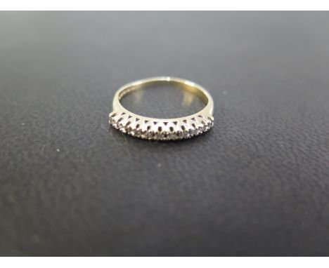 A 9ct gold diamond eleven-stone ring - Hallmarked London - Ring size K - Weight approx 1.3gms
Condition Report: Good