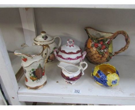 6 items of china including Spode jug.