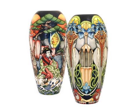A Modern Moorcroft Dasara Pattern Vase, 2004, designed by Kerry Goodwin, impressed factory marks, painted K Goodwin 29/200, 3
