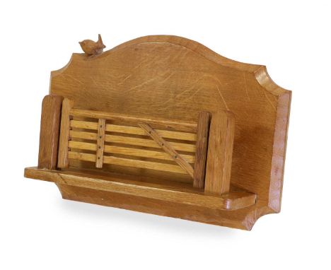 Wren Cabinet Makers: Bob Hunter (Thirlby): An English Oak Hanging Gate Letter Rack, made as a local Thirlby design five-bar g