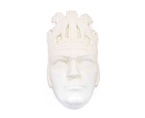 Richard (Louis) Garbe RA FRBS (1876-1957) for Doulton &amp; Co., "The Lion of the East": A Ceramic Wall Mask, circa 1934, mod