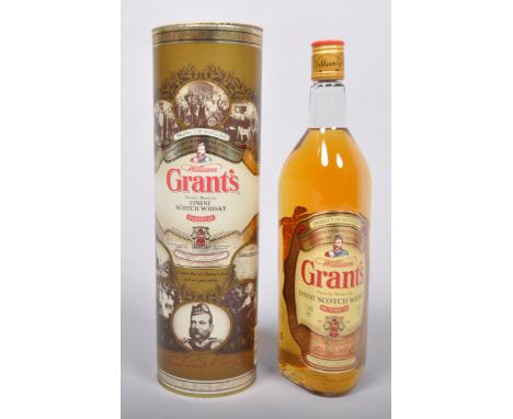 A Old style bottle of William Grants Family Reserve Finest Scotch whisky