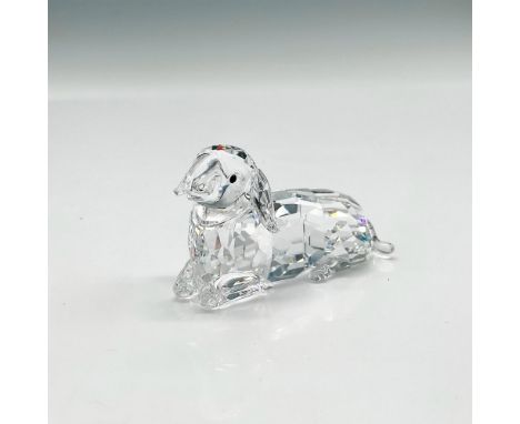 Part of the Peaceful Countryside collection. Made of clear crystal with ears down and jet crystal inset eyes. Swarovski backs