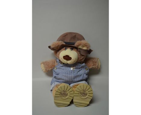 Original Vintage Xavier Roberts Soft Plush Furskins Bear, with Original Clothing, Hat, Handkerchief, and Boots.Issued: 1983-8