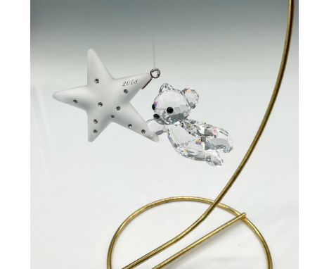 This annual limited edition was created and only available in 2008. Swarovski's adorable bear character is created of clear f