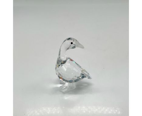 Part of the Barnyard Friends theme group. Figures body is clear facetted crystal, jet crystal eyes with satin crystal beak an