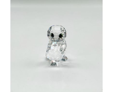 Part of the Woodland Friends Group. Clear body, frosted beak, black and yellow inset eyes. Swarovski backstamp.7636 000 001. 