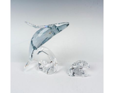 Inspired by Maori legend, depicts a Humpback Whale in Shadow crystal with Crystal Moonlight fins. Paikea 2012 SCS wave plaque