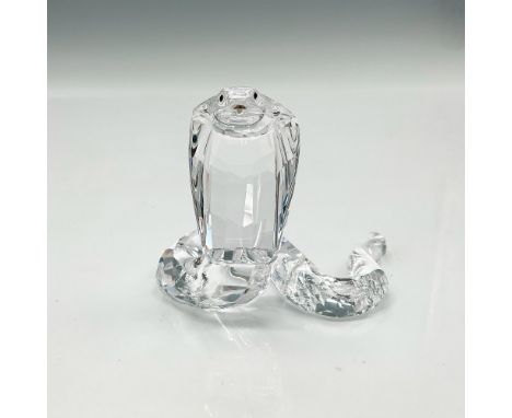 Part of the African Wildlife collection. Head is clear with faceted neck, jet crystal inset eyes, rhodium forked tongue and c