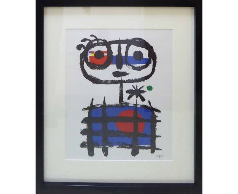 JOAN MIRO 'Sun Eater', 1982, lithograph, signed in the plate, Maeght Editeur, 51cm x 43cm, framed and glazed. (Subject to ARR