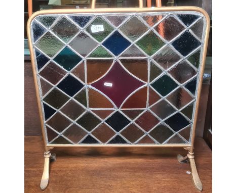 Stained glass firescreen