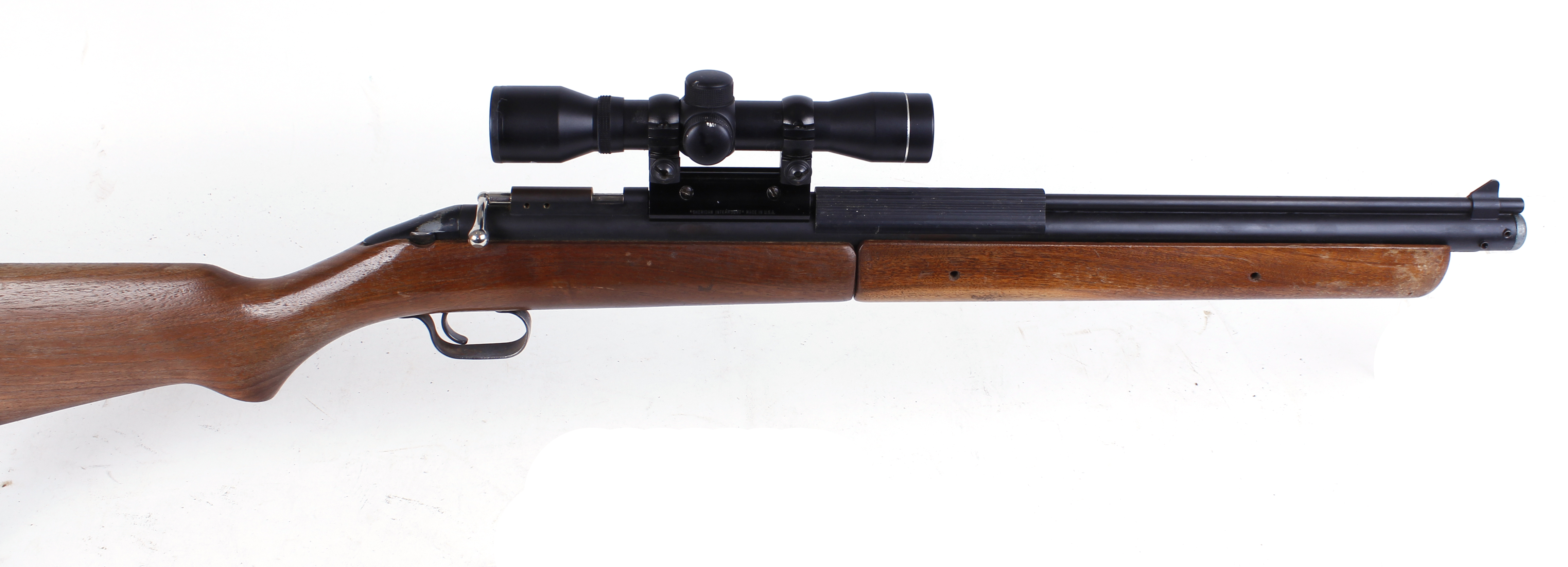 .20 Sheridan pump up air rifle, mounted 4 x 28 scope, no. 342742