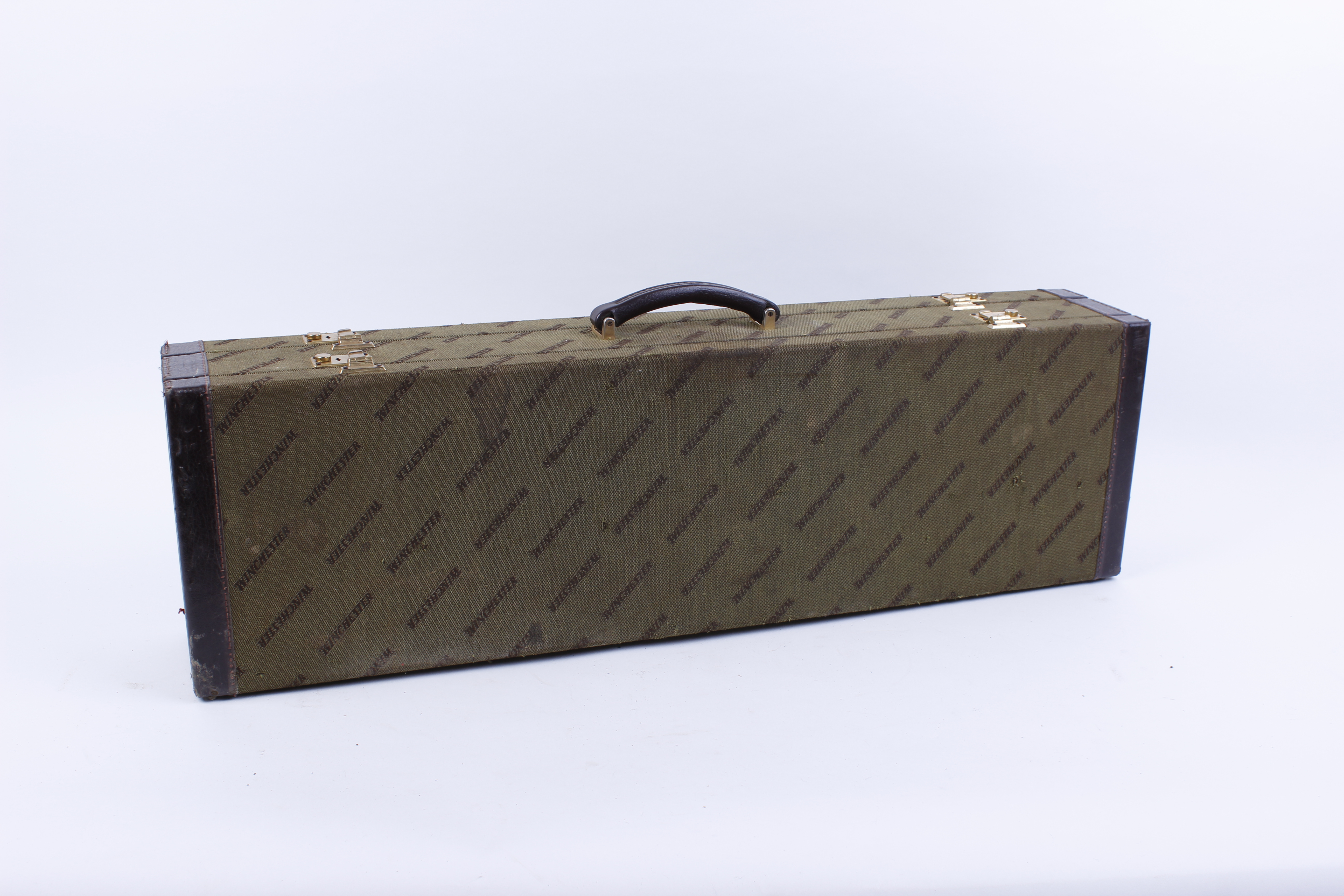 Winchester fabric and leather double gun case, fitted for up to 30 ins