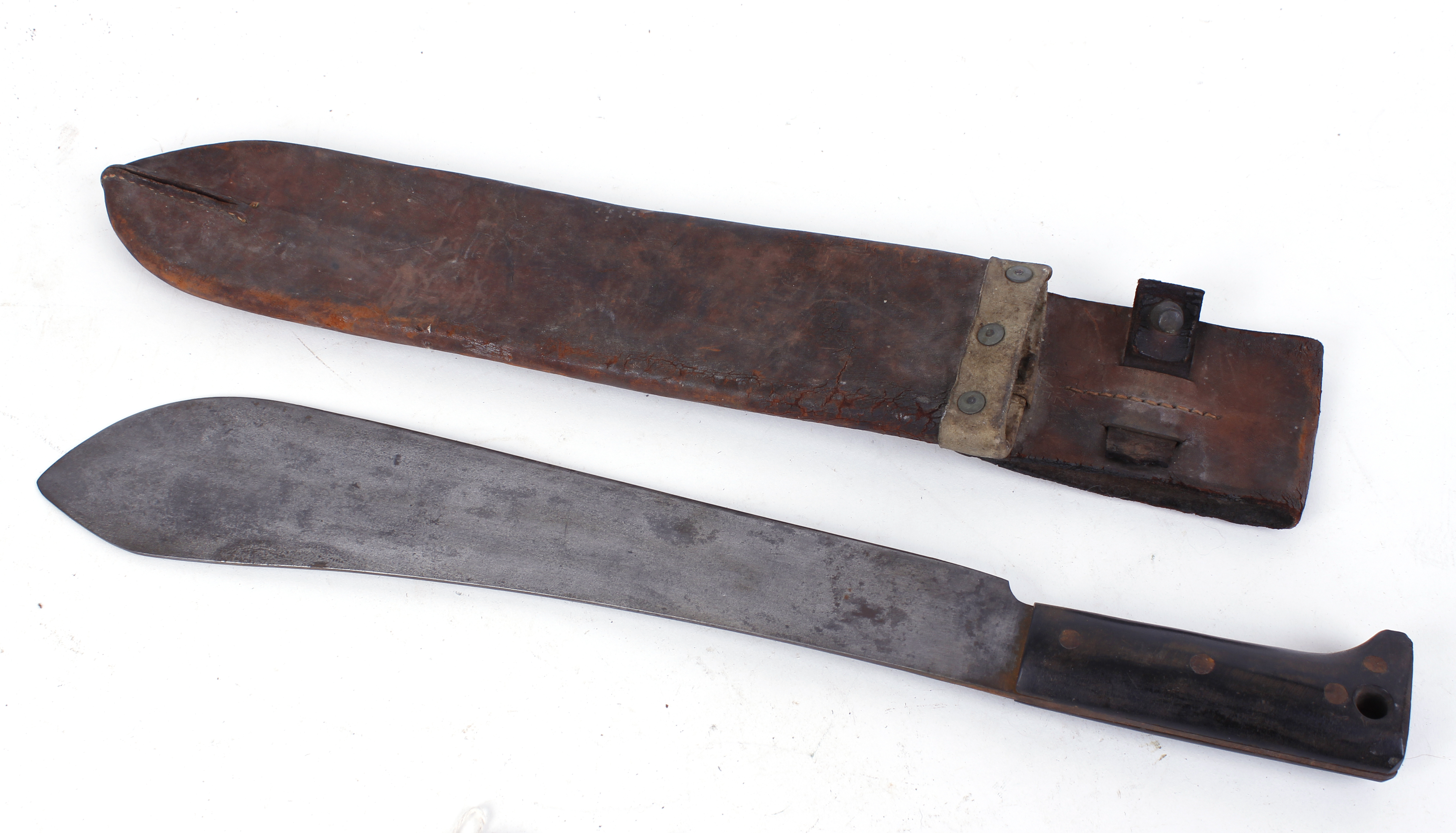 Collins & Co. Legitimus machete, 15 ins blade stamped Made In USA, no