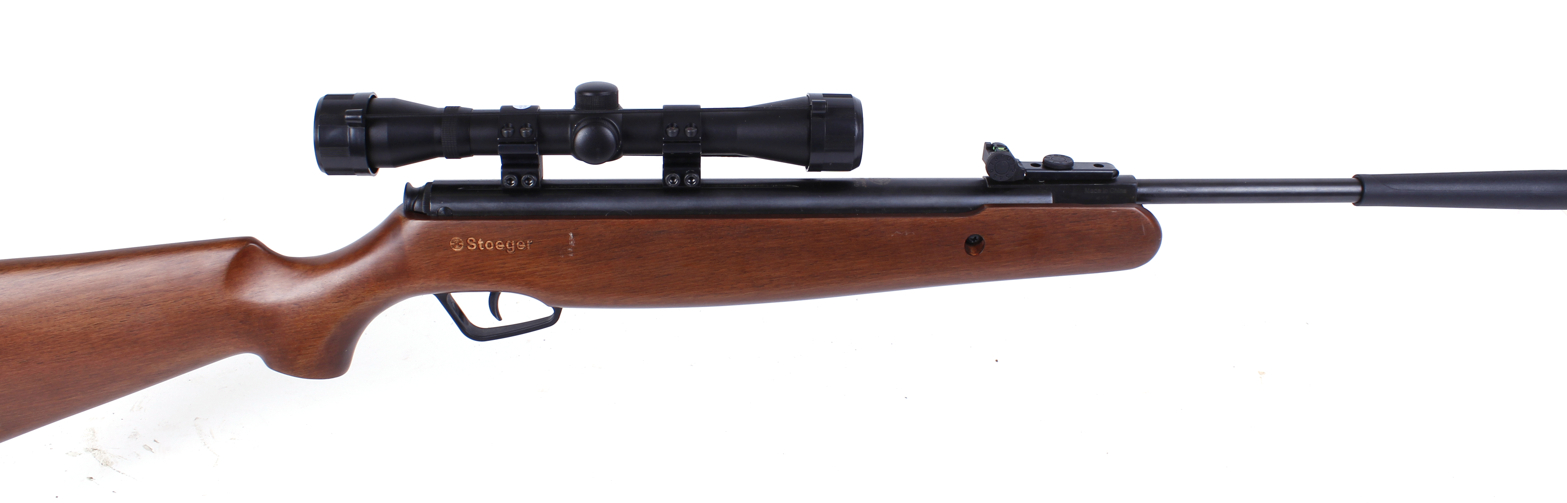 .177 Stoeger Model X10 break barrel air rifle, mounted 4 x 32 scope, no