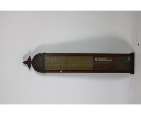 A 19th Century oak framed Admiral Fitzroy Barometer. (1)