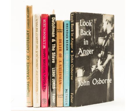 Osborne (John) Look Back in Anger, ink ownership of Paul Rotha (documentary film-maker and critic) to endpaper, dust-jacket, 