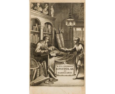 NO RESERVE Elzevier.- Cicero (Marcus Tullius) Epistolarum Libri XVI ad Familiares, 2 vol., engraved additional pictorial titl