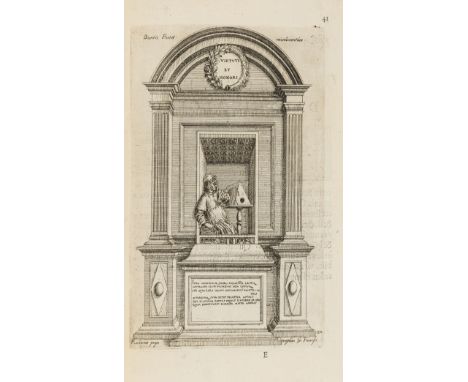 Boxhorn (Marcus Zuerius) Monumenta Illustrium Virorum et Elogia, engraved architectural title and 125 full-page illustrations