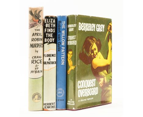 Gray (Berkeley) Conquest Overboard, signed presentation inscription from the author to endpaper, jacket with light rubbing to