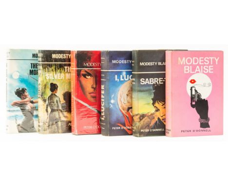 O'Donnell (Peter) Modesty Blaise,1965; Modesty Blaise: Sabre-Tooth, 1966; Modesty Blaise: I, Lucifer, 1967, first editions, o