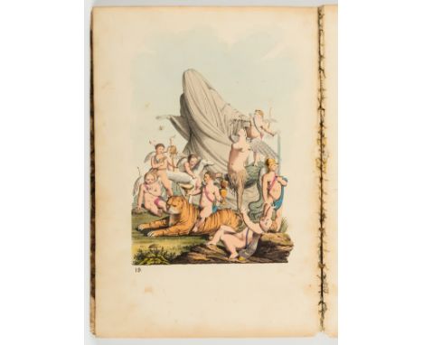 [Pistrucci (Filippo)] [Iconologia], lacking title and preliminaries, 24 hand-coloured plates, text-block broken at plate 7 an