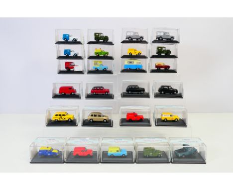 Oxford Diecast - 25 boxed Oxford Diecast model vehicles in 1:76 scale. Lot includes Oxford Diecast #76ANG003 Anglia Van 'Wall