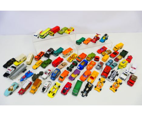 Diecast - A mixed lot of loose diecast to include: Lesney B P Autotanker Major Pack No 1 & Commer Ice Cream Canteen. Corgi DC
