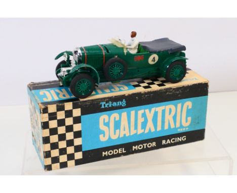TRIANG - SCALEXTRIC - a vintage boxed "Vintage Car Racing" green 4 1/2 litre supercharged Bentley MM/C64 by Minimodels Ltd. T