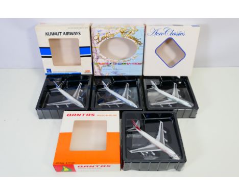 AEROCLASSICS - 400 AVIATION - LATIN CLASSICS - 4 x 1:400 scale models of Boeing 747 aircraft comprising: Aeroclassics Nigeria
