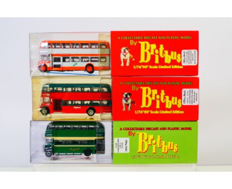 Britbus - Three boxed Limited Edition diecast 1:76 model buses from Britbus. Lot consists of #LLA-03 Albion/Alexander Lowland