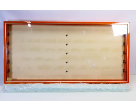 Picture Pride - A professionally made glass fronted cabinet with glass shelving. The cabinet made by Picture Pride measures a