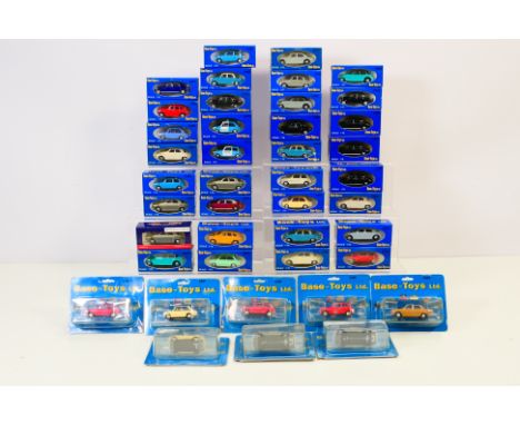 Base Toys - Bachmann - Over 40 boxed diecast 1:76 scale model cars predominately from Base Toys. Lot includes Base Toys C703 