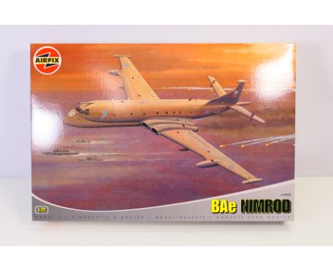 Airfix - A boxed 1:72 scale Airfix A12050 1:72 scale BAe Nimrod plastic military aircraft model kit. The kit is presumed to b