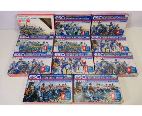Esci Ertl - 11 x Napoleonic War themed plastic model kits in 1/72 scale. ten of which are factory sealed and so assumed mint.