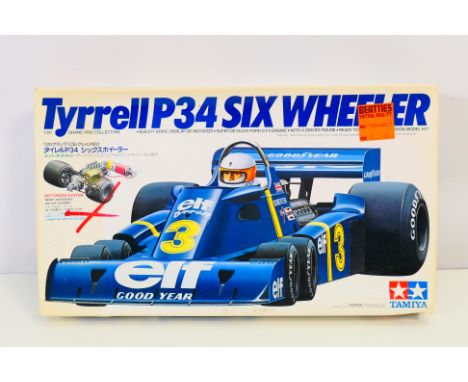 Tamiya - A boxed 1993 release Tamiya #20001 1:20 scale 'Grand Prix Collection Series' Tyrell P34 Six Wheeler plastic model ki