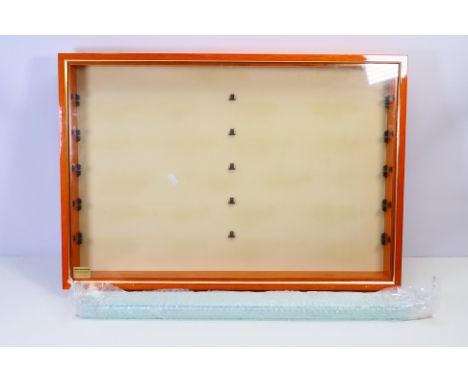 Picture Pride - A professionally made glass fronted cabinet with glass shelving. The cabinet made by Picture Pride measures a
