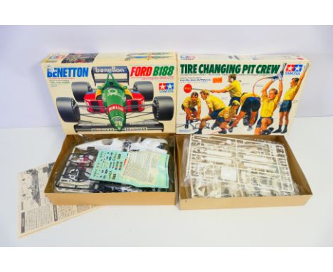 Tamiya - Two boxed 1:20 scale plastic model car kits from the Tamiya 'Grand Prix Collection'. Lot consists of Tamiya #20021 B