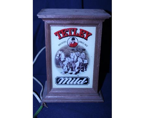 A vintage Tetley Mild bar top light (un-tested) 
