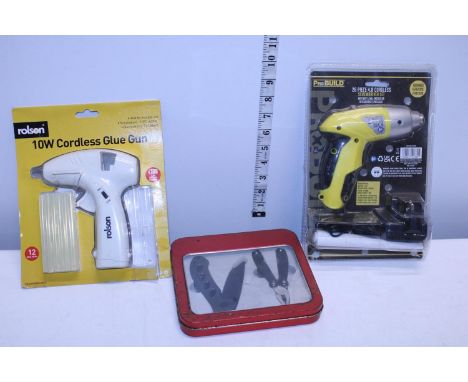 Three assorted boxed tools 