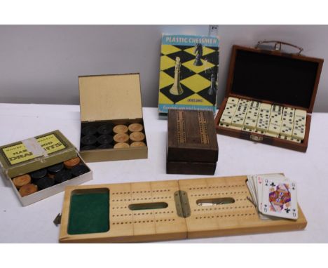 An assortment of vintage games etc. 